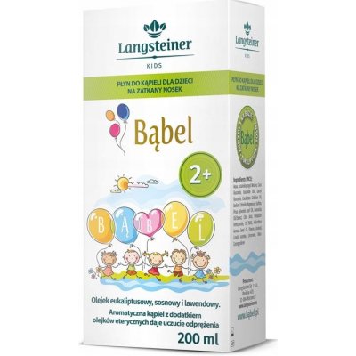 Langsteiner Kids Bublinková tekutina do koupele pro děti na ucpaný nos 400 ml – Zboží Dáma