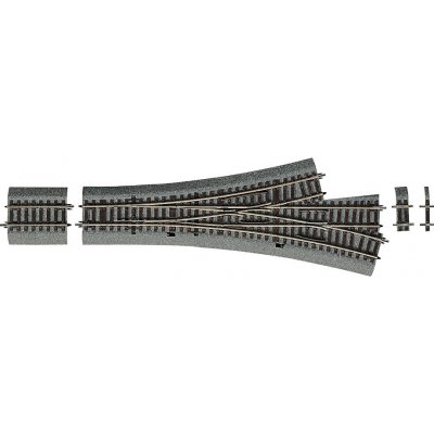 Roco Line Výhybka DWW15 třícestná asymetrická s podložím 42543 – Zboží Dáma