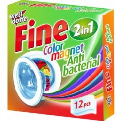 Well Done Fine Color Magnet Antibacterial ubrousky 12 ks