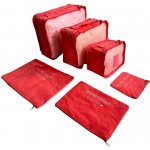 Bertoo Cestovní organizéry do kufru sada 6 ks červené – Zboží Dáma