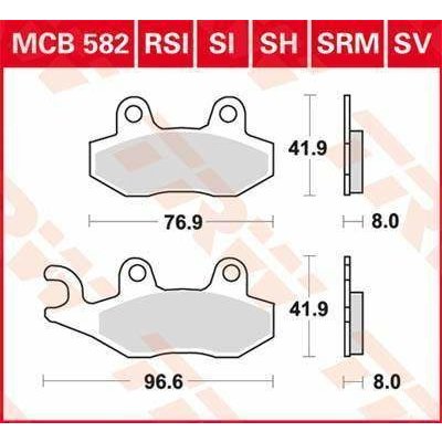 TRW MCB582RSI offroad závodní brzdové destičky na motorku – Zbozi.Blesk.cz