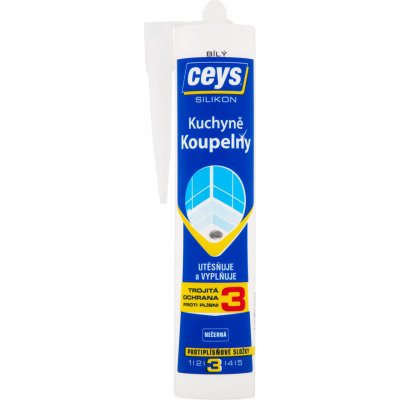 CEYS Silikon sanitární 280g bílý – Zbozi.Blesk.cz