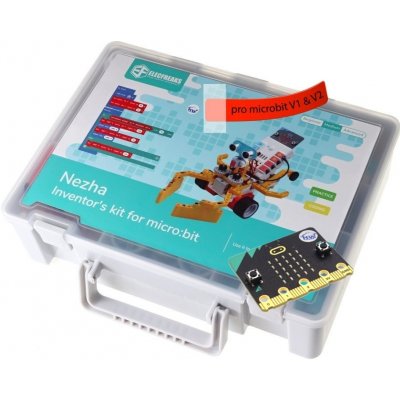 ElecFreaks Nezha Inventor's Kit pro mladé vynálezce 48v1 + adaptéry pro Fischertechnik Varianta kitu: s deskou micro:bit V2.21 – Sleviste.cz