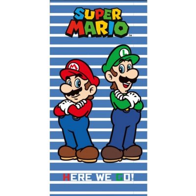 TipTrade Bavlněná osuška 70 x 140 cm Super Mario a Luigi – Zboží Mobilmania