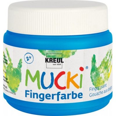 Mucki Prstová barva MUCKI modrá 150 ml – Zboží Mobilmania