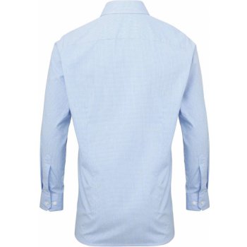 Premier pánská košile se vzorem Microcheck svěle modrá / bílá