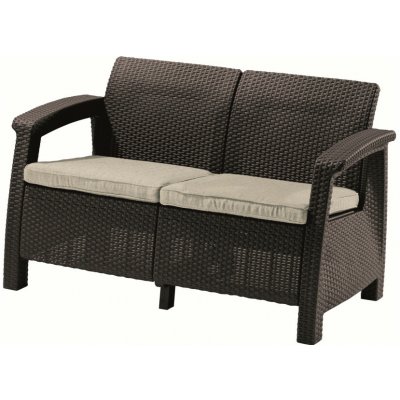 Keter Corfu hnědá 128 x 70 x 79 cm – Zboží Mobilmania