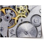 Sablio Plakát Hodinový strojek - 60x40 cm – Hledejceny.cz