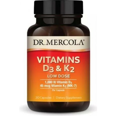 Dr. Mercola Vitamín D3 1000 IU, K2 45 µg 30 kapslí – Hledejceny.cz