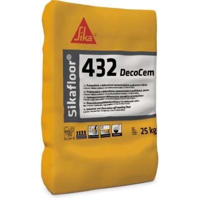 SIKA Sikafloor-432 DecoCem, průmyslová a dekorativní samonivelační podlahová stěrka Barva: světle šedá, Balení: 25 kg – Hledejceny.cz