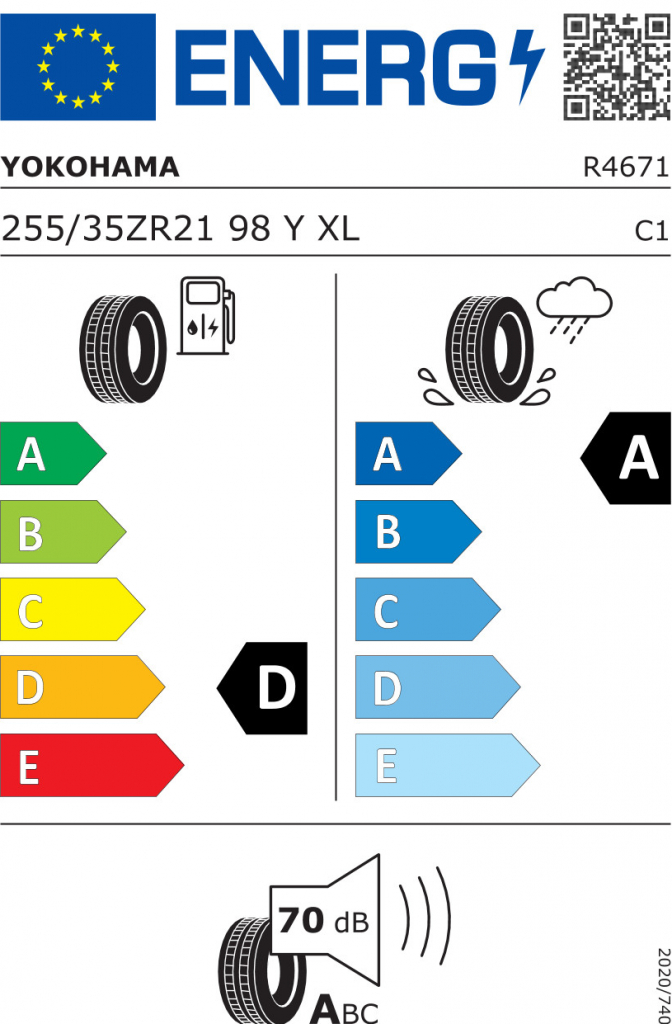 Yokohama Advan Sport V107 255/35 R21 98Y