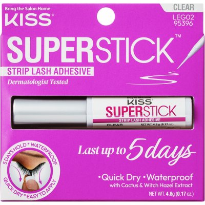 KISS Lepidlo na řasy Super Stick 5-Day Extended Wear (Strip Lash Adhesive) 4,8 g Clear – Zbozi.Blesk.cz