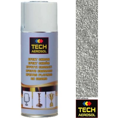 TECH AEROSOL Barva EFEKT Chrom stříbrná 400 ml – Zboží Mobilmania