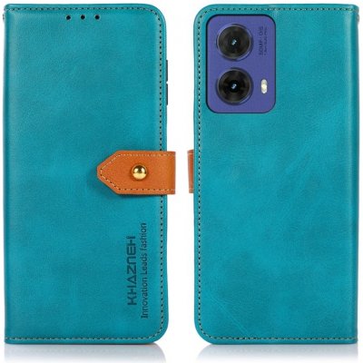 KHAZNEH 81292 KHAZNEH DUAL-COLOR Peněženkový kryt pro Motorola Moto G85 5G modrý – Zboží Živě