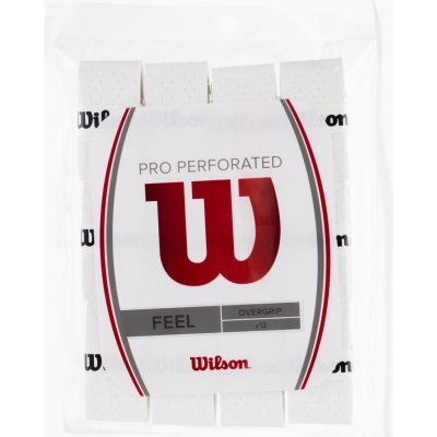 Wilson Pro overgrip perforated 12ks bílá – Sleviste.cz