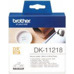 Brother 24mm, bílá, 1000 etiket, DK11218 – Zboží Dáma