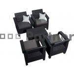 DEOKORK Zahradní ratanová sestava ORION antracit – Zboží Mobilmania