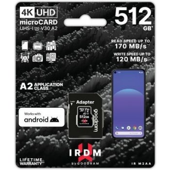 Goodram microSDXC UHS-I U3 512 GB IR-M2AA-5120R12