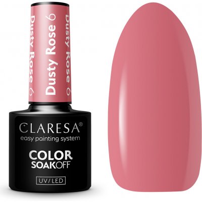 Claresa Hybridní gel na nehty Dusty Rose 6 5 g – Hledejceny.cz