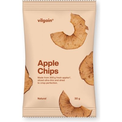 Vilgain Jablečné chipsy natural 30 g – Sleviste.cz