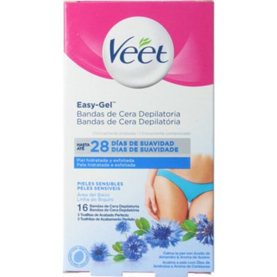 Veet Bandas De Cera vosk na odstranění chloupků na těle Jemná pokožka 16 ks – Zbozi.Blesk.cz