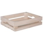 ČistéDřevo Dřevěná bedýnka 40 x 30 x 10 cm – Zboží Dáma