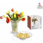VIDIVI VIDIVI, skleněná váza (průměr 22,5 cm, výška 30 cm) a miska (průměr 34 cm, výška 9 cm) DOGE – Hledejceny.cz