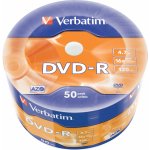 Verbatim DVD-R 4,7GB 16x WRAP Bulk, 50ks (43788) – Zboží Živě