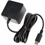 Napájecí zdroj Raspberry Pi 5 USB-C 27W 5.1V 5A Oficiální Černý – Zboží Živě
