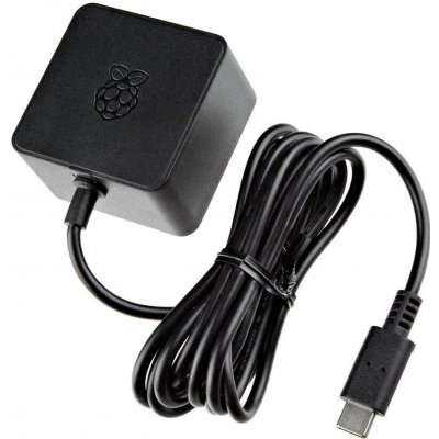 Napájecí zdroj Raspberry Pi 5 USB-C 27W 5.1V 5A Oficiální Černý – Zboží Živě