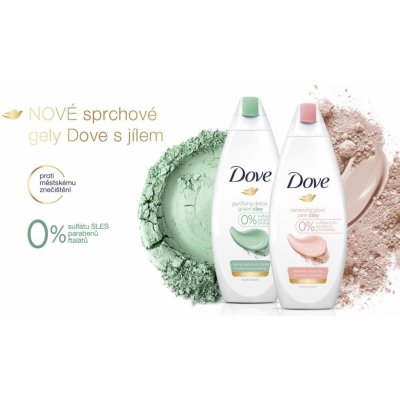 Dove Renewing Glow Pink Clay sprchový gel 500 ml – Zbozi.Blesk.cz