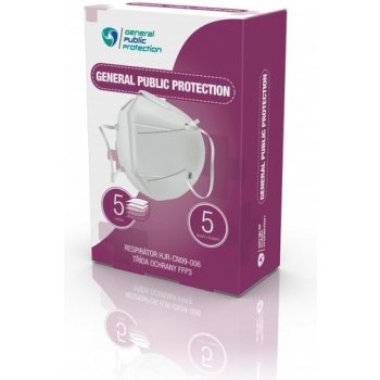 General Public Protection respirátor FFP3 NR 5 ks