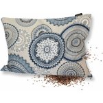 GADEO MANDALA modrá Výplň: pohankové slupky s levandulí, 28x38 cm – Zboží Mobilmania