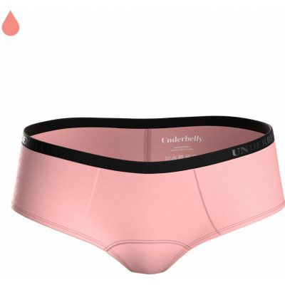 Underbelly menstruační kalhotky LOWEE růžové z polyamidu Pro velmi slabou menstruaci