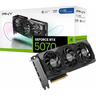 PNY GeForce RTX 5070 ARGB EPIC-X RGB Overclocked Triple Fan 12GB GDDR7 VCG507012TFXPB1 – Zboží Živě