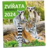 Kalendář Nástěnný ARIA Zvířata 2024