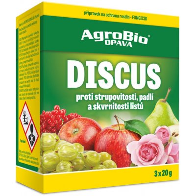 Agrobio Discus proti strupovitosti a padlí na révě a jabloních 3 x 20 g