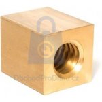 Matice trapézová čtyřhranná, bronzová, pravý závit 36x6 4hr. 60x60,L=70, balení 1 ks – Sleviste.cz