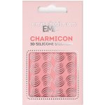 E.Mi Charmicon 3D Silicone Stickers 116 Lunula Silver samolepka – Zboží Mobilmania