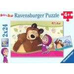 Ravensburger 090464 Máša a medvěd 2 x 24 dílků – Hledejceny.cz