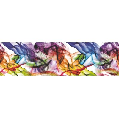 AG Art Samolepicí bordura Barevný kouř, 500 x 14 cm – Zboží Dáma