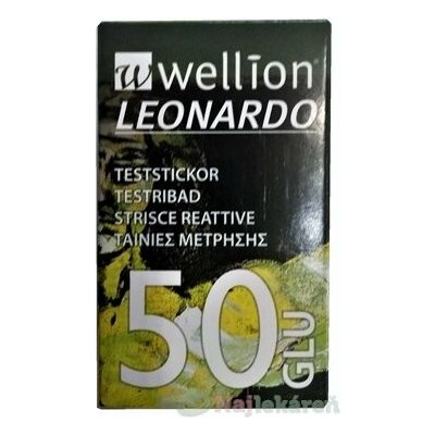Wellion LEONARDO GLU Proužky testovací 1 balení 50 ks – Zboží Dáma