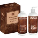Brazil Keratin Intensive Repair Chocolate Shampoo 2 x 550 ml dárková sada – Zboží Mobilmania