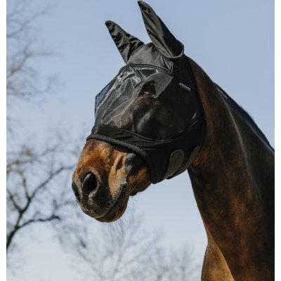 Equithème Maska proti hmyzu Soft s ochranou uší černá – Zboží Dáma