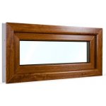 SkladOken.cz Okno sklopné 90x42 cm bílá zlatý dub – Sleviste.cz