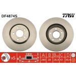 Brzdový kotouč TRW DF4874S
