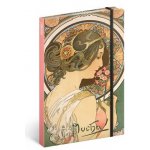 Notes Alfons Mucha Petrklíč linkovaný 13 x 21 cm – Zboží Mobilmania