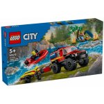 LEGO® City 60412 Hasičský vůz 4x4 a záchranný člun – Zboží Dáma