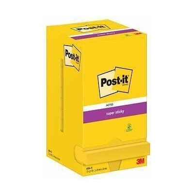 Samolepicí lístek "Super Sticky", ultra žlutá, 76 x 76 mm, 12 x 90 listů, 3M POST IT 71002 – Hledejceny.cz