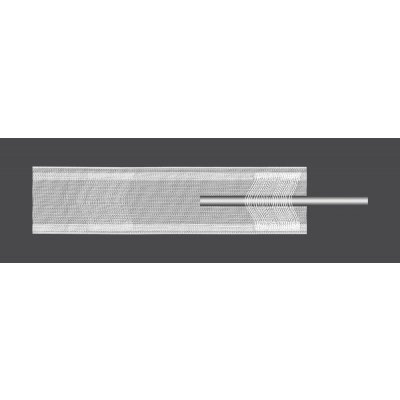 MAGAM Záclonová řasící páska, stuha TZ19, vitrážová na tyč, univerzální řasení, transparentní, šířka 5cm (v metráži)